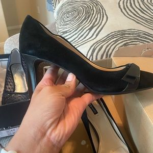 AlexaMarie black suede heels -Never worn